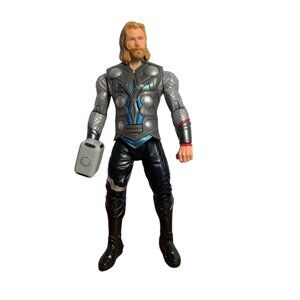 Thor Hero Concert Series Talking Action Figure 8" with Mjolnir Gray & Black 2011